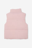 Jamie Reversible Puffer Vest, MARSHMALLOW/FUCHSIA BOOM - alternate image 3