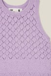 Taylor Crochet Top, LILAC DROP - alternate image 2