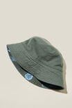 Kids Reversible Bucket Hat, SWAG GREEN/MYKONOS - alternate image 3