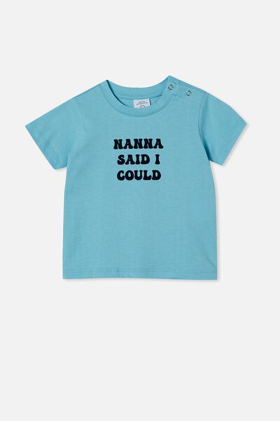 Camiseta - Jamie Short Sleeve Tee, HEAVEN BLUE/NANA SAID I COULD
