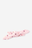 Organic Pointelle Bow Headband, POP PINK/BOWS & HEARTS - example image 1