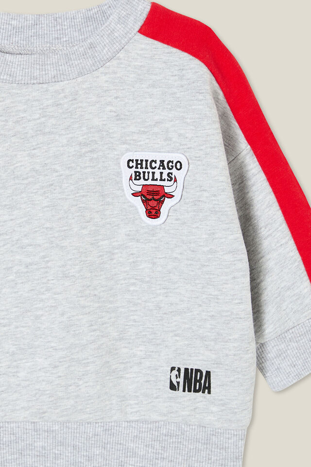 Alex Drop Shoulder Sweater Lcn, LCN NBA CLOUD MARLE/CHICAGO BULLS LOGO
