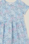 Vestido - License Freya Short Sleeve Dress, LCN DIS FROZEN YARDAGE/FROSTY BLUE - vista alternativa 2