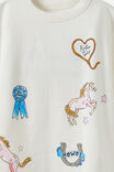 Essential Short Sleeve Graphic Tee, VANILLA/RODEO GIRL - example image 2