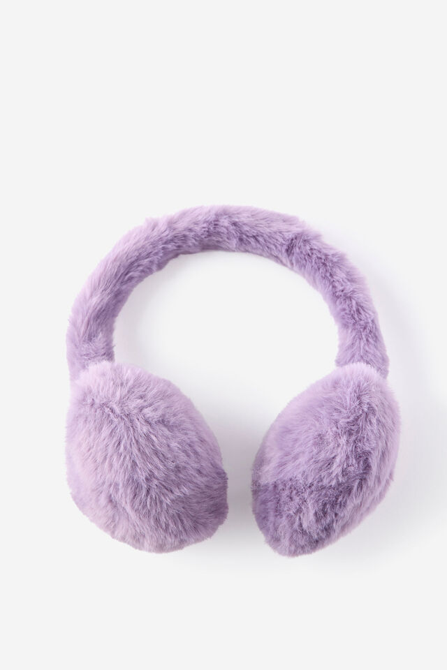 Kids Fluffy Earmuffs, ISLAND PUNCH/HEARTS