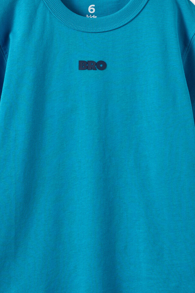 Essentials Graphic Short Sleeve Tee, TEAL BLUE/BRO