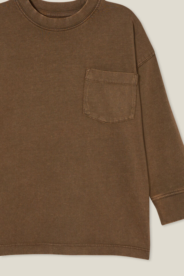 The Essential Long Sleeve Tee, HOT CHOCCY WASH