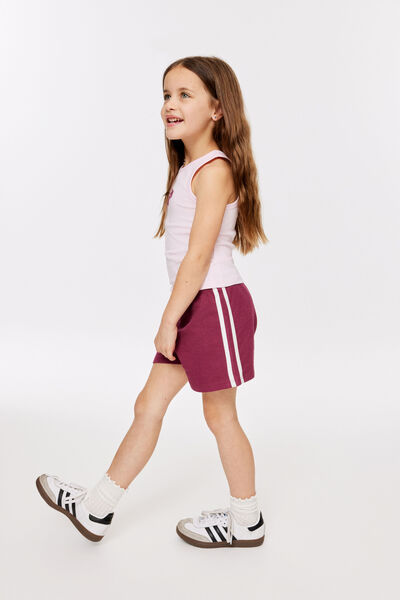 Essential Textured Short, BERRY JAM/VANILLA STRIPE