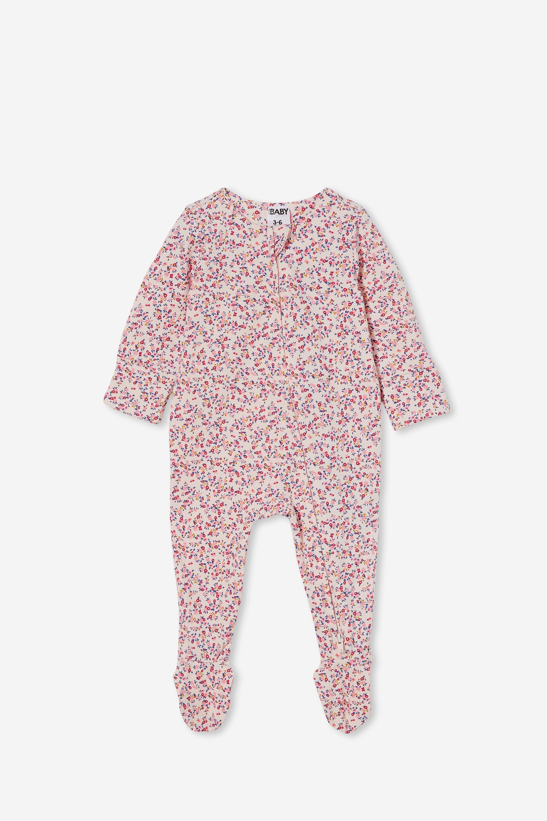 Baby All In Ones & Bodysuits | The Long Sleeve Zip Romper Usa - TQ97843