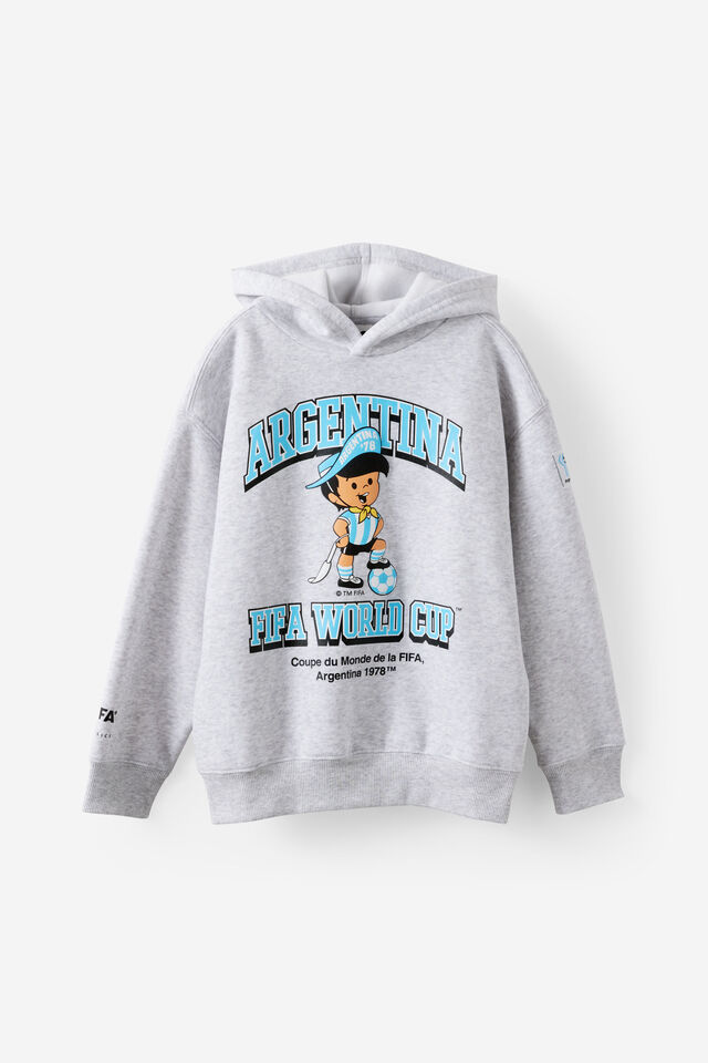 License Sammy Oversize Hoodie, LCN FIFA GREY MARLE/ ARGENTINA