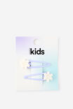 Kids Multi Pack Snap Hair Clips, VINTAGE LILAC/SNOWFLAKE - example image 2