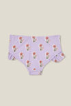 Pippa Ruffle Bikini Bottom, LILAC DROP/FLORA FLOWER STAMP - alternate image 3