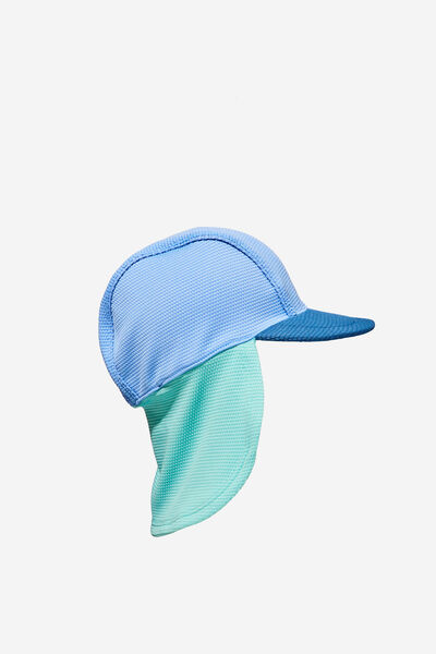 Sammy Swim Hat, DUSK BLUE/COLOURBLOCK