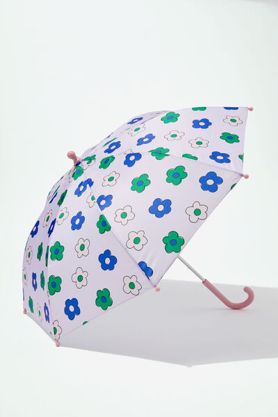 Kids Rainy Day Umbrella, LILAC DROP/PREP FLORAL