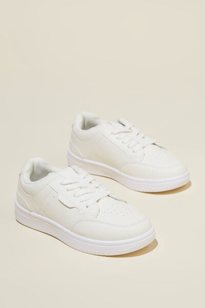 Bailey Lace Up Sneaker, WHITE