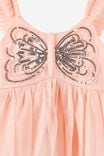 Embellished Sleeveless Top, APRICOT MIST - example image 3