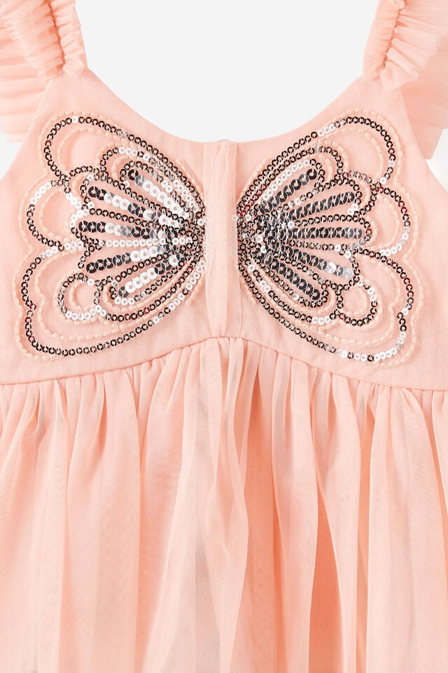 Embellished Sleeveless Top, APRICOT MIST