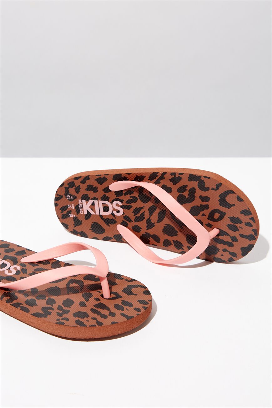 leopard print fit flops