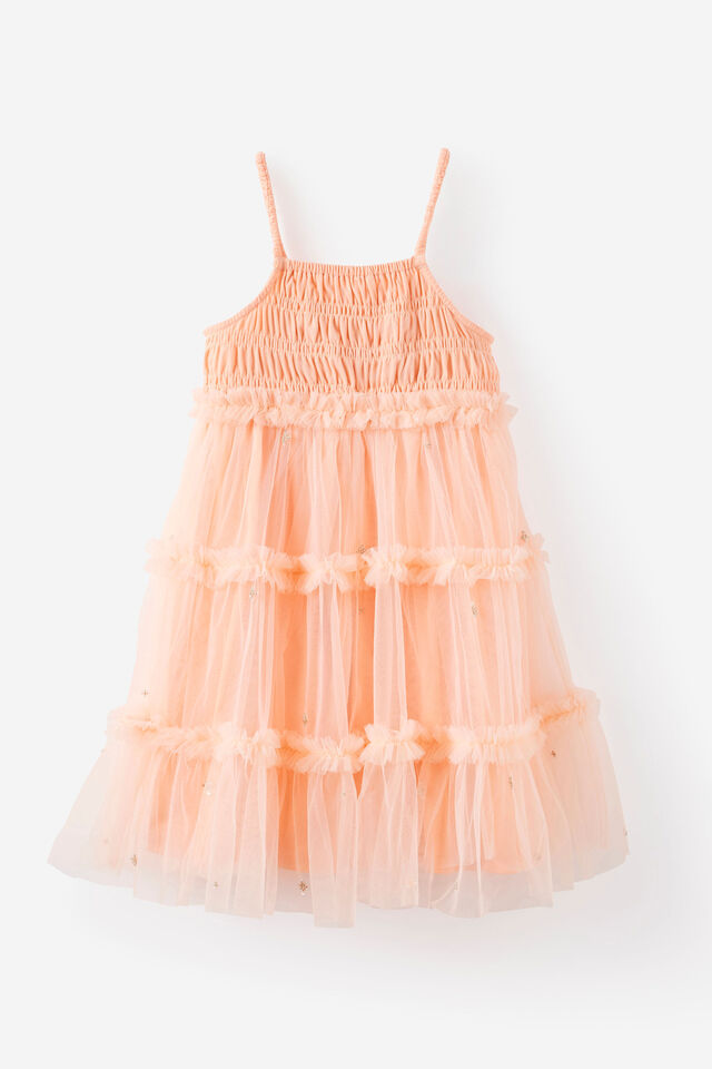 Embellished Dress Up Dress, APRICOT MIST