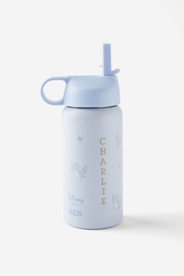 Kids Metal Drink Bottle - Personalised, LCN DIS CINDERELLA/MORNING BLUE