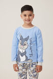 Disney Bambi & Thumper Ace Long Sleeve Pyjama Set, LCN DIS DUSK BLUE/THUMPER - alternate image 1