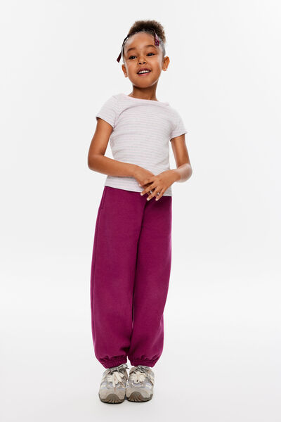 Sammy Relaxed Trackpant, BERRY JAM