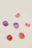 Claudette Claw Clips, BLUSH/LAVENDER/CLAY DAISIES - alternate image 1