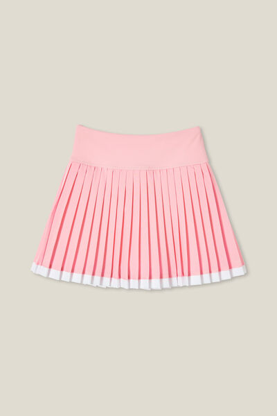 Ashleigh Tennis Skirt, BLUSH PINK/WHITE STRIPE