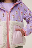 Eva Spliced Quilted Teddy Jacket, LILAC DROP - alternate image 4