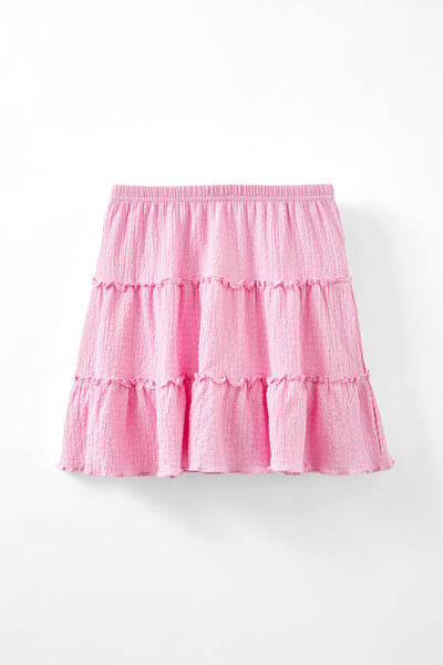 Saia - Hallie Tiered Skirt, CALI PINK