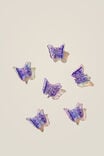 Claudette Claw Clips, LILAC DROP/IRIDESCENT BUTTERFLIES - alternate image 2