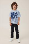 Camiseta - Jonny Short Sleeve Print Tee, DUSTY BLUE/MAMA S BOY - vista alternativa 2