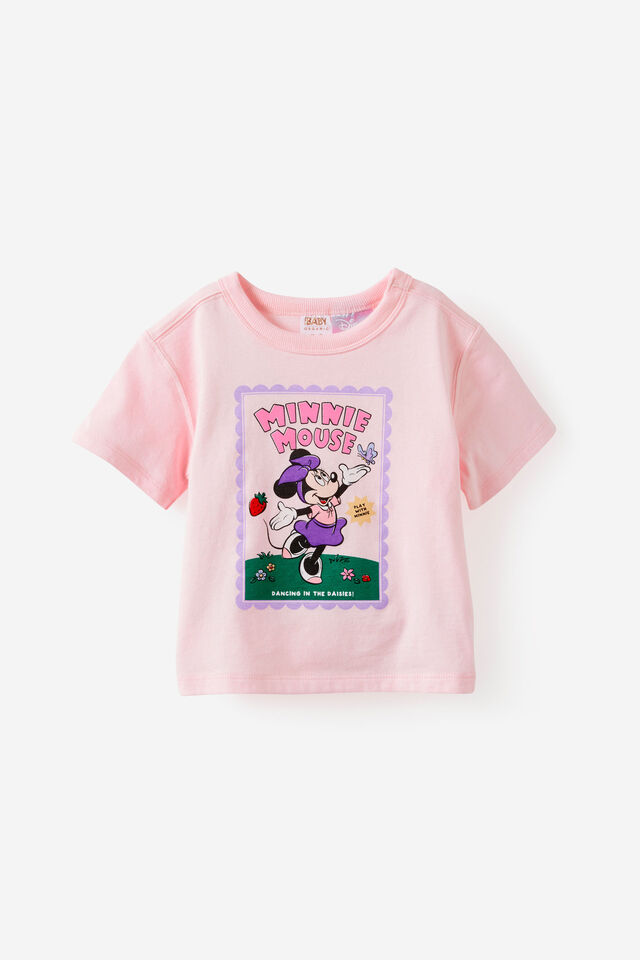 Minnie Mouse Disney Short Sleeve Tee, LCN DIS TEA PARTY PINK/MINNIE MOUSE