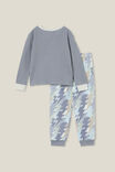 Winston Long Sleeve Pyjama Set, STEEL/SKATER BUNNY - alternate image 3