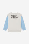 Mickey Mouse Felix Fleece Crew Neck, LCN DIS WINTER GREY & DUSTY BLUE/MICKEY BFF - alternate image 3