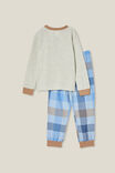 Winston Long Sleeve Pyjama Set, OATMEAL MARLE/WINTERS CHECK - alternate image 3