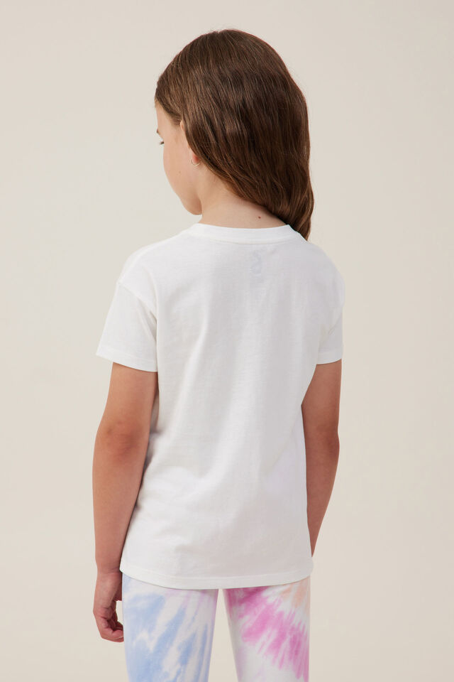 Camiseta - Poppy Short Sleeve Print Tee, VANILLA/POSITIVE ENERGY