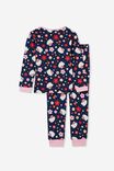 Florence Long Sleeve Pyjama Set Licensed, LCN SAN HELLO KITTY FLORAL INDIGO
