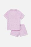 Alexis Cheesecloth Short Sleeve Pj Set, STARRY UNICORN PALE VIOLET - alternate image 4