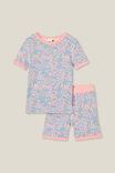Talia Short Sleeve Pyjama Set, VANILLA/MIDDLETON FLORAL - alternate image 1