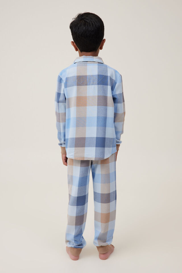 William Long Sleeve Pyjama Set, FROSTY BLUE/WINTER S CHECK