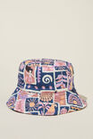 Kids Reversible Bucket Hat, PETTY BLUE/MERMAID PARADISE - alternate image 1