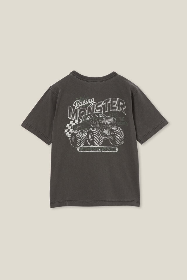 Jono Short Sleeve Print Tee, PHANTOM/MONSTER TRUCKS