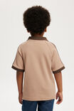 Walker Waffle Sport Polo, TAUPY BROWN/HOT CHOCCY - alternate image 3