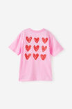 Essential Short Sleeve Graphic Tee, PALE VIOLET/HEARTS DRAWN - example image 2