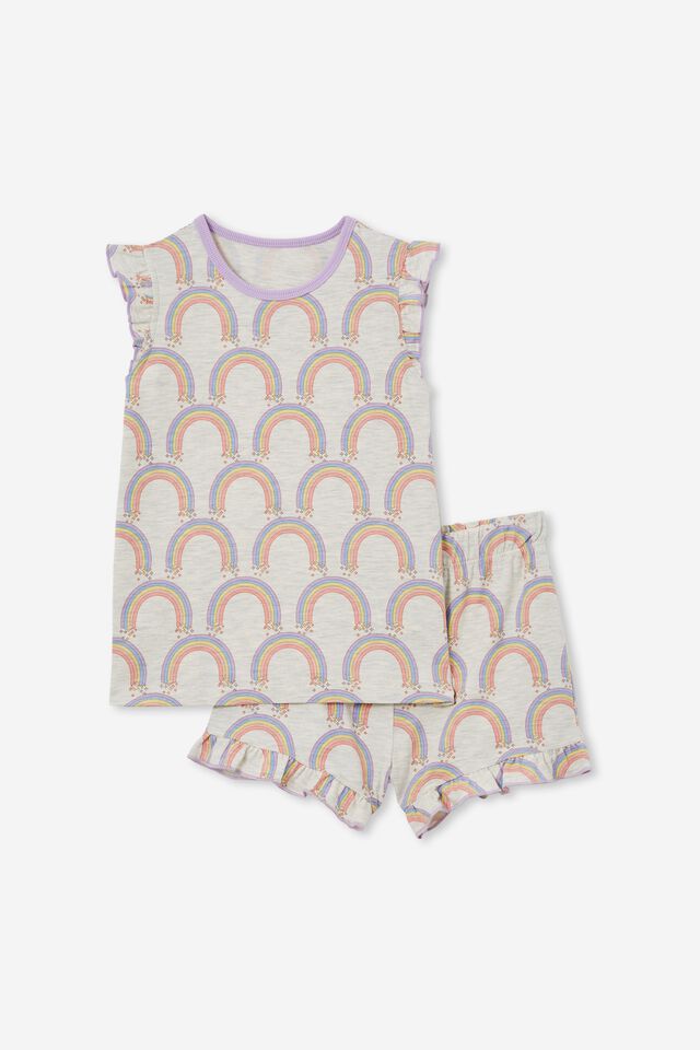 Stacey Short Sleeve Flutter Pyjama Set