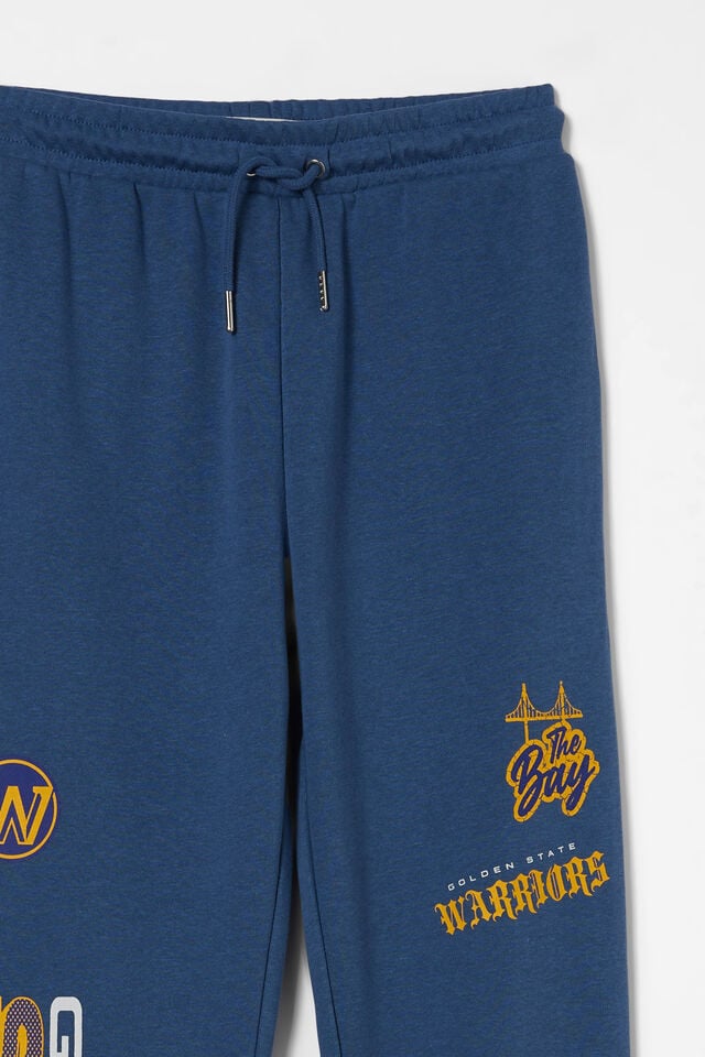 License Super Slouch Trackpant, LCN NBA PETTY BLUE/WARRIORS BADGE