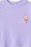 Baby Textured Tee, PURPLE HUE/ICE CREAM - example image 2