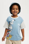 Camiseta - Mickey Mouse Drop Shoulder Short Sleeve Tee, LCN DIS DUSTY BLUE & WINTER GREY/MICKEY BFF - vista alternativa 1