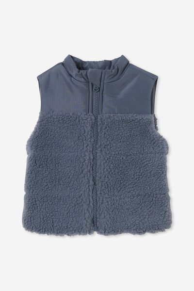 Freddie Puffer Vest, VINTAGE BLUE